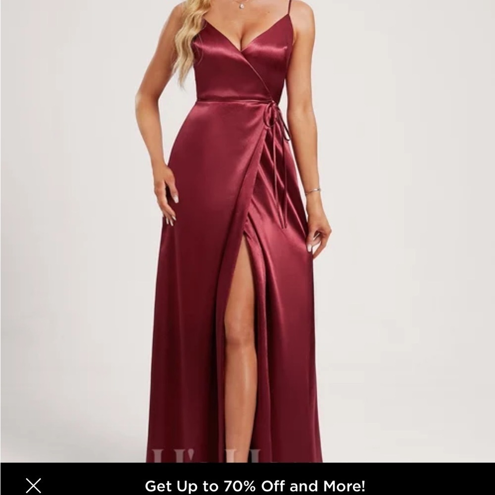 JJ’s house burgundy wrap dress